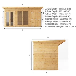 Mercia Maine 14x6 Ft Pent Shiplap Wooden Summer House With Double Door 18 Mercia Maine 14x6 Ft Pent Shiplap Wooden Summer House With Double Door -Hozelock Shop mercia maine 14x6 ft pent shiplap wooden summer house with double door5029442008721 01t
