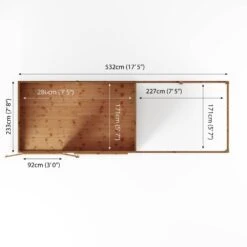 Mercia Maine 18x6 Ft Pent Shiplap Wooden Summer House With Double Door 14 Mercia Maine 18x6 Ft Pent Shiplap Wooden Summer House With Double Door -Hozelock Shop mercia maine 18x6 ft pent shiplap wooden summer house with double door5029442008738 02t