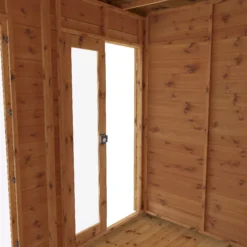 Mercia Maine 8x6 Ft Pent Shiplap Wooden Summer House With Double Door -Hozelock Shop mercia maine 8x6 ft pent shiplap wooden summer house with double door5029442002545 03c