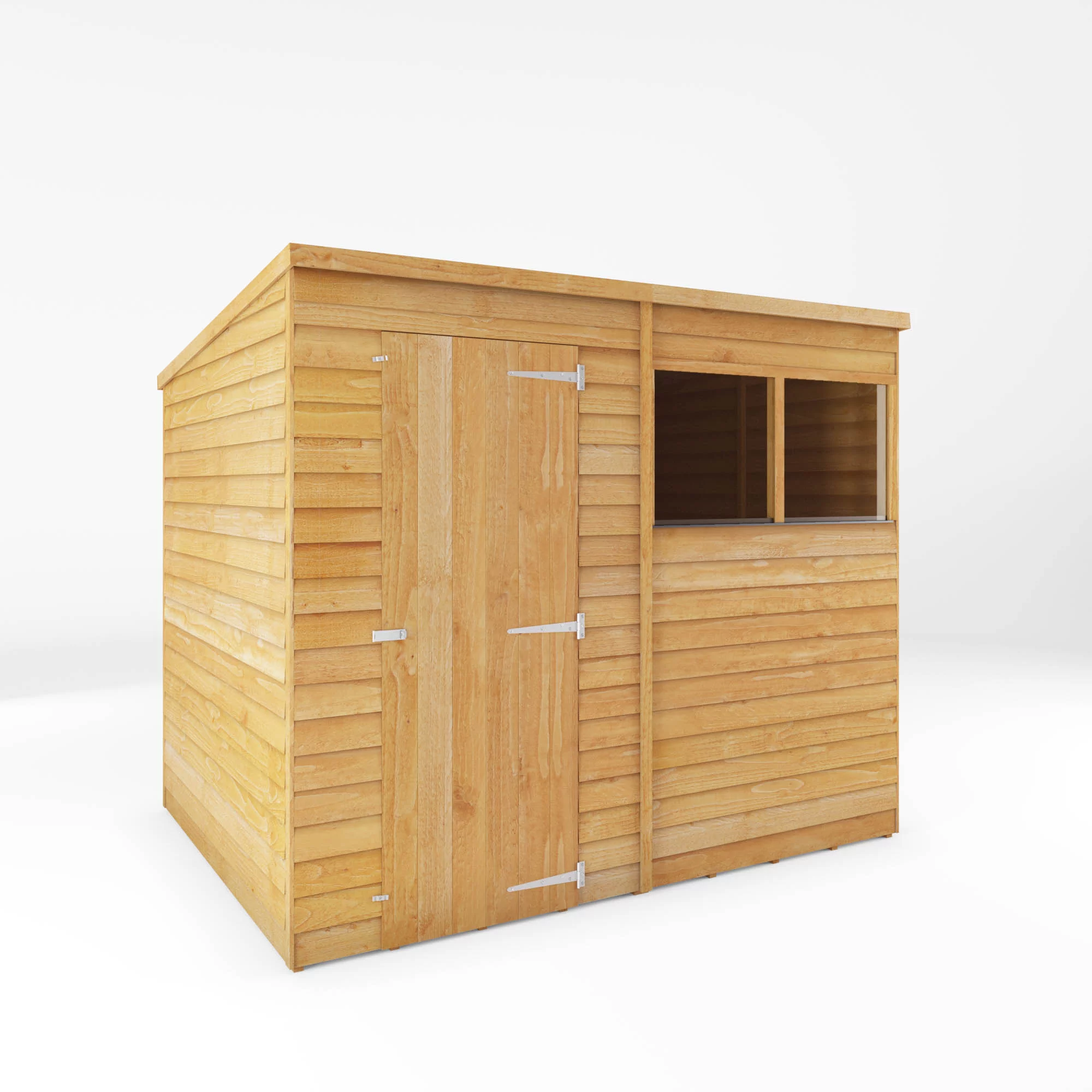 Mercia Pent Overlap Solid Wood Shed With Floor 2 Mercia Pent Overlap Solid Wood Shed With Floor - Image 2