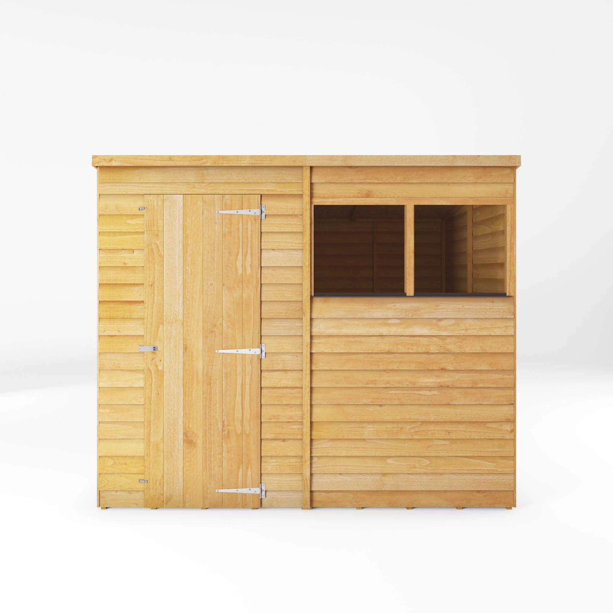 Mercia Pent Overlap Solid Wood Shed With Floor 3 Mercia Pent Overlap Solid Wood Shed With Floor - Image 3