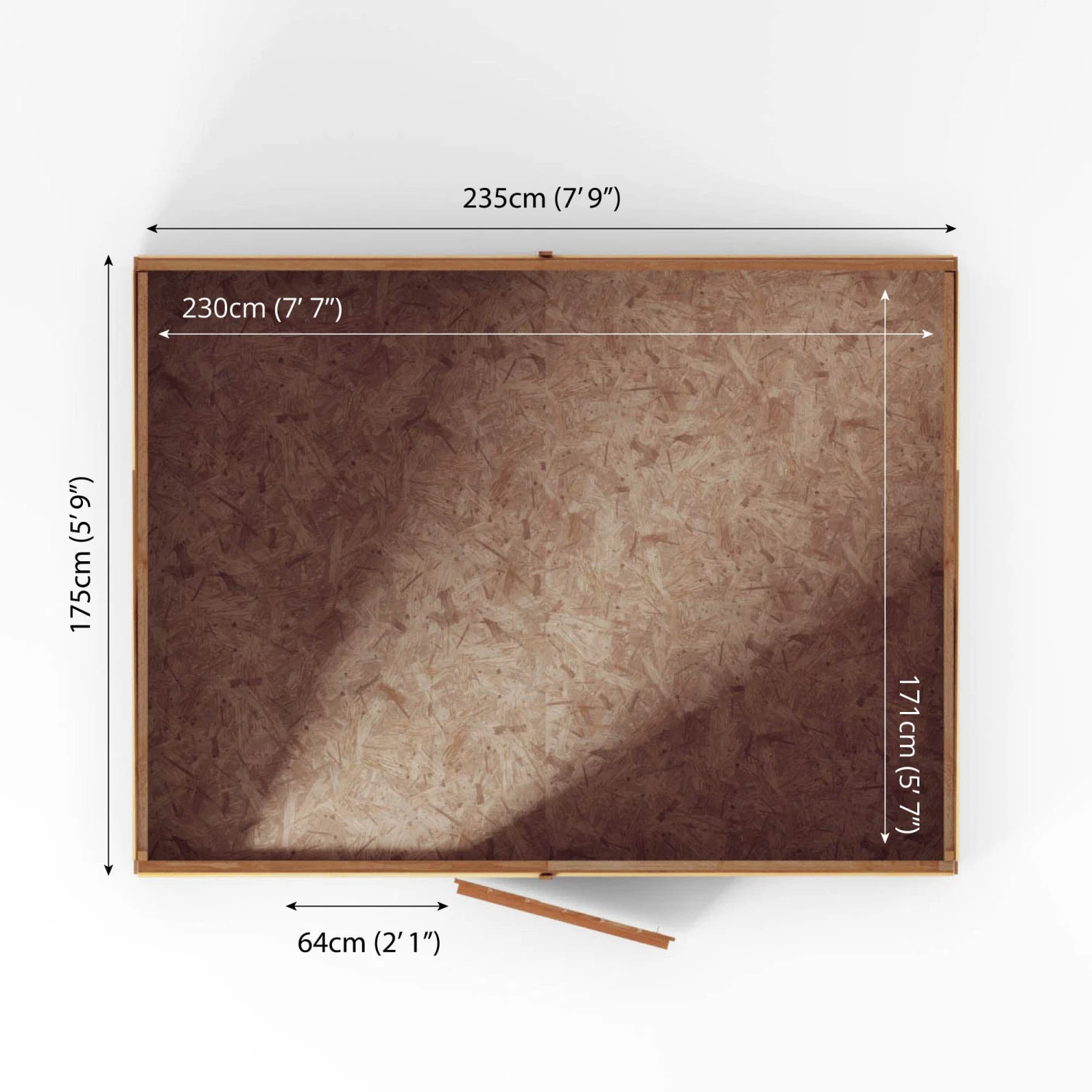 Mercia Pent Overlap Solid Wood Shed With Floor 9 Mercia Pent Overlap Solid Wood Shed With Floor - Image 9