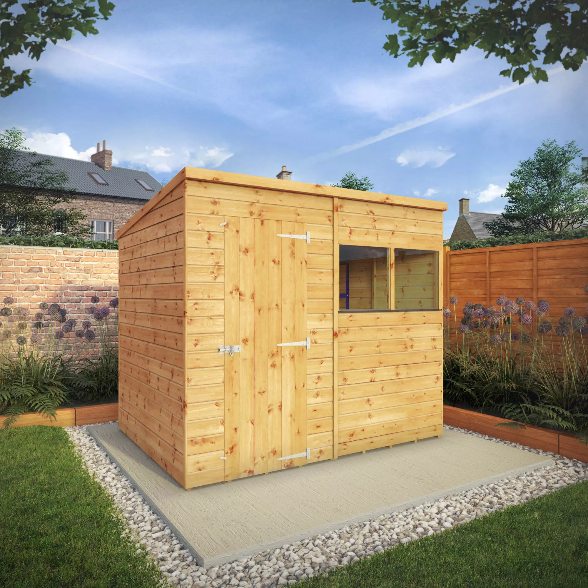 Mercia Premium Pent Shiplap Solid Wood Shed With Floor 1 Mercia Premium Pent Shiplap Solid Wood Shed With Floor