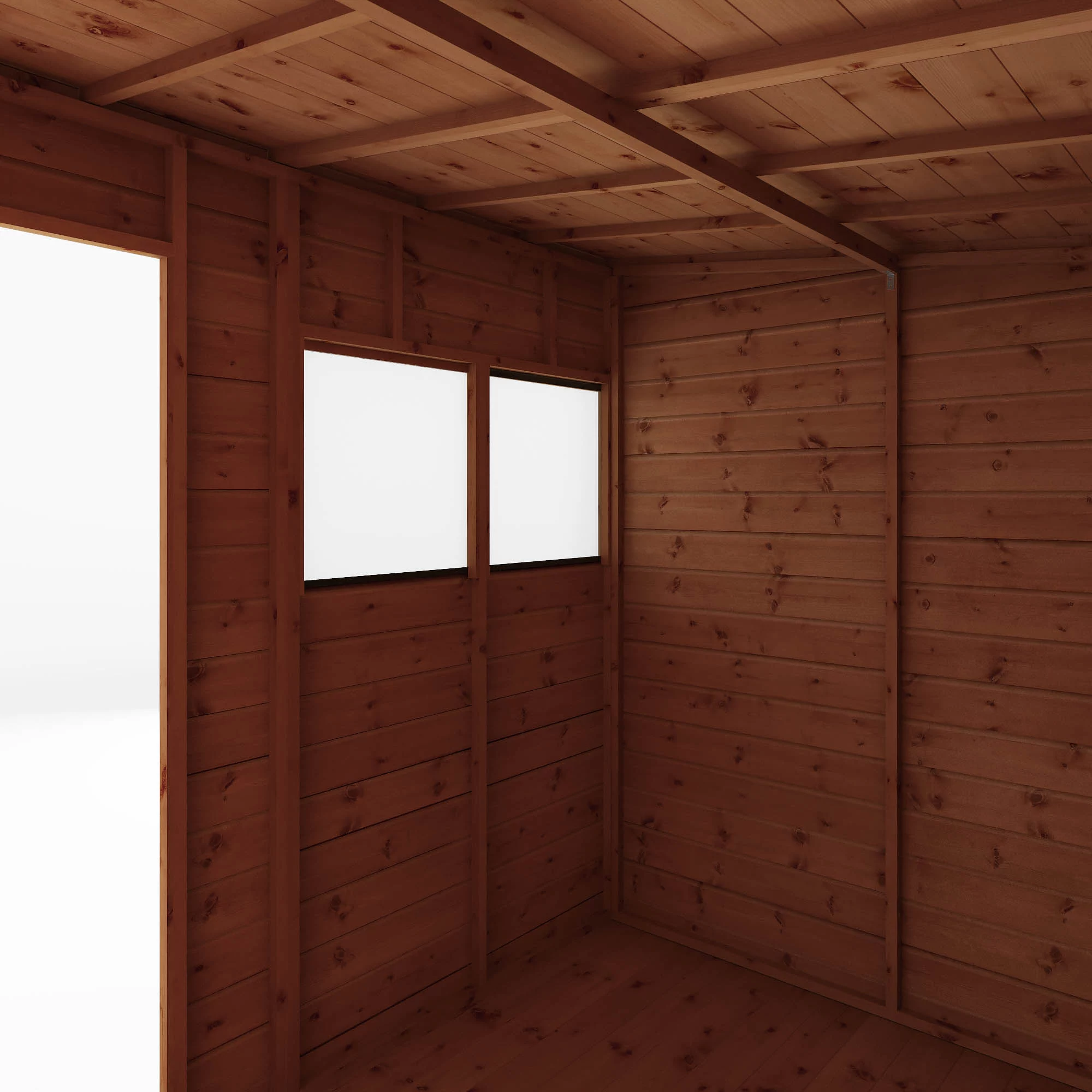 Mercia Premium Pent Shiplap Solid Wood Shed With Floor 4 Mercia Premium Pent Shiplap Solid Wood Shed With Floor - Image 4