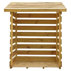 Mercia Single Solid Wood Log Store -Hozelock Shop mercia single solid wood log store5029442012612 02c