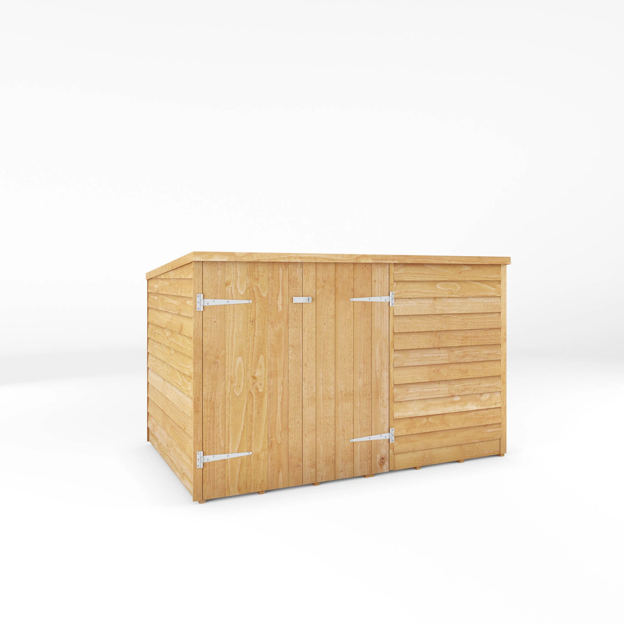 Mercia Solid Wood 4x6 Overlap Pent Bike Store 2 Mercia Solid Wood 4x6 Overlap Pent Bike Store - Image 2