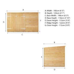 Mercia Solid Wood 4x6 Overlap Pent Bike Store 14 Mercia Solid Wood 4x6 Overlap Pent Bike Store -Hozelock Shop mercia solid wood 4x6 overlap pent bike store5029442089294 01t