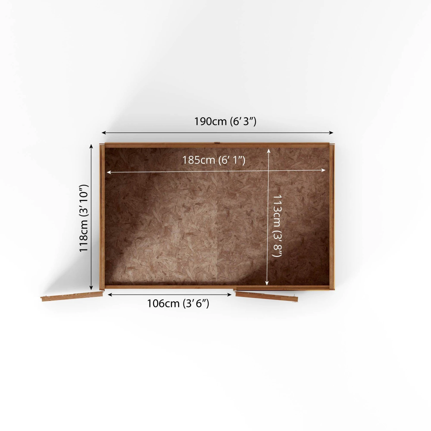 Mercia Solid Wood 4x6 Overlap Pent Bike Store 8 Mercia Solid Wood 4x6 Overlap Pent Bike Store - Image 8