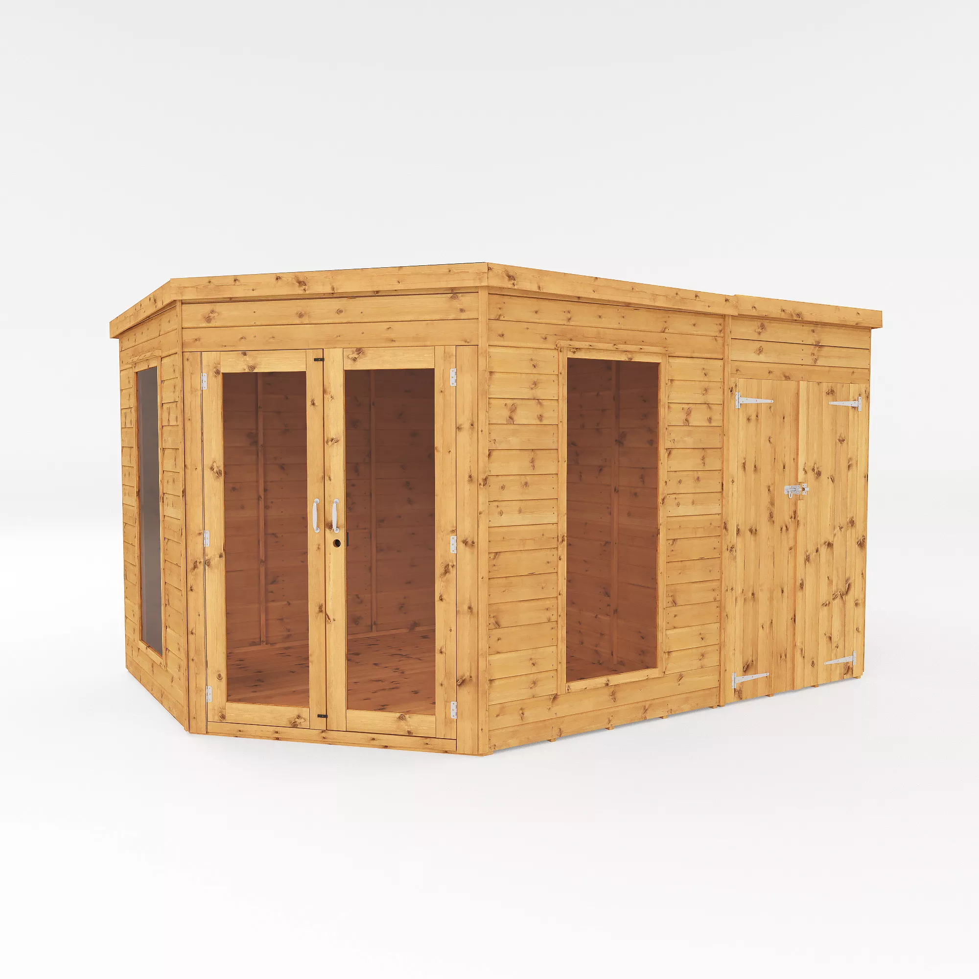 Mercia Summer House 12x8 Ft Pent Shiplap Solid Wood Summer House With Double Door 1 Mercia Summer House 12x8 Ft Pent Shiplap Solid Wood Summer House With Double Door
