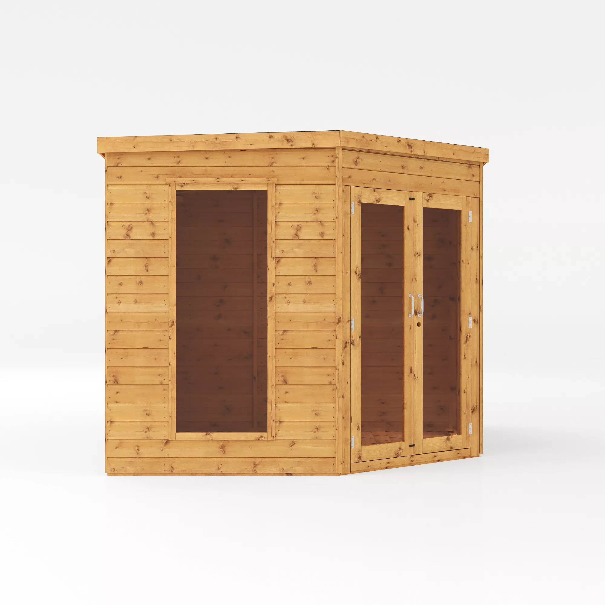 Mercia Summer House 12x8 Ft Pent Shiplap Solid Wood Summer House With Double Door 3 Mercia Summer House 12x8 Ft Pent Shiplap Solid Wood Summer House With Double Door - Image 3