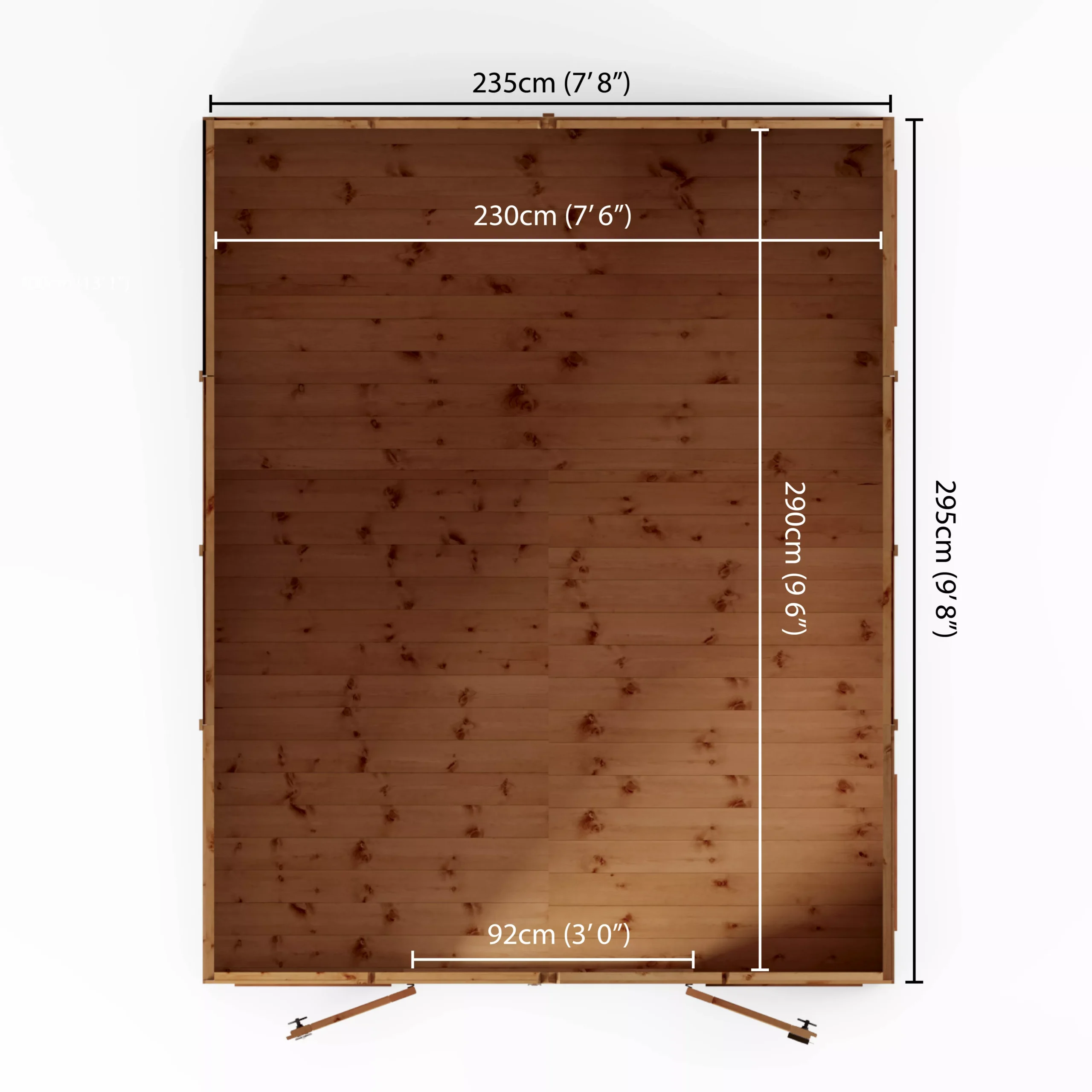 Mercia Sussex 10x8 Ft Apex Shiplap Wooden Summer House With Double Door 8 Mercia Sussex 10x8 Ft Apex Shiplap Wooden Summer House With Double Door - Image 8
