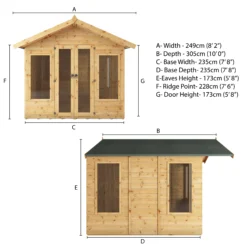 Mercia Sussex 8x8 Ft Apex Shiplap Wooden Summer House With Double Door 16 Mercia Sussex 8x8 Ft Apex Shiplap Wooden Summer House With Double Door -Hozelock Shop mercia sussex 8x8 ft apex shiplap wooden summer house with double door5029442006901 01t
