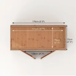 Mercia Tongue & Groove Solid Wood 6x2'6 Pent Garden Storage -Hozelock Shop mercia tongue groove solid wood 6x2 6 pent garden storage5029442008219 02t