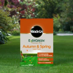 Miracle-Gro Autumn & Spring Lawn Fertiliser Granules 100m² 2kg -Hozelock Shop miracle gro autumn spring lawn fertiliser granules 100m 2kg5010272183603 01i bq