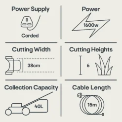 Mountfield Princess 38 Corded Rotary Lawnmower -Hozelock Shop mountfield princess 38 corded rotary lawnmower8008984843028 01t EN bq