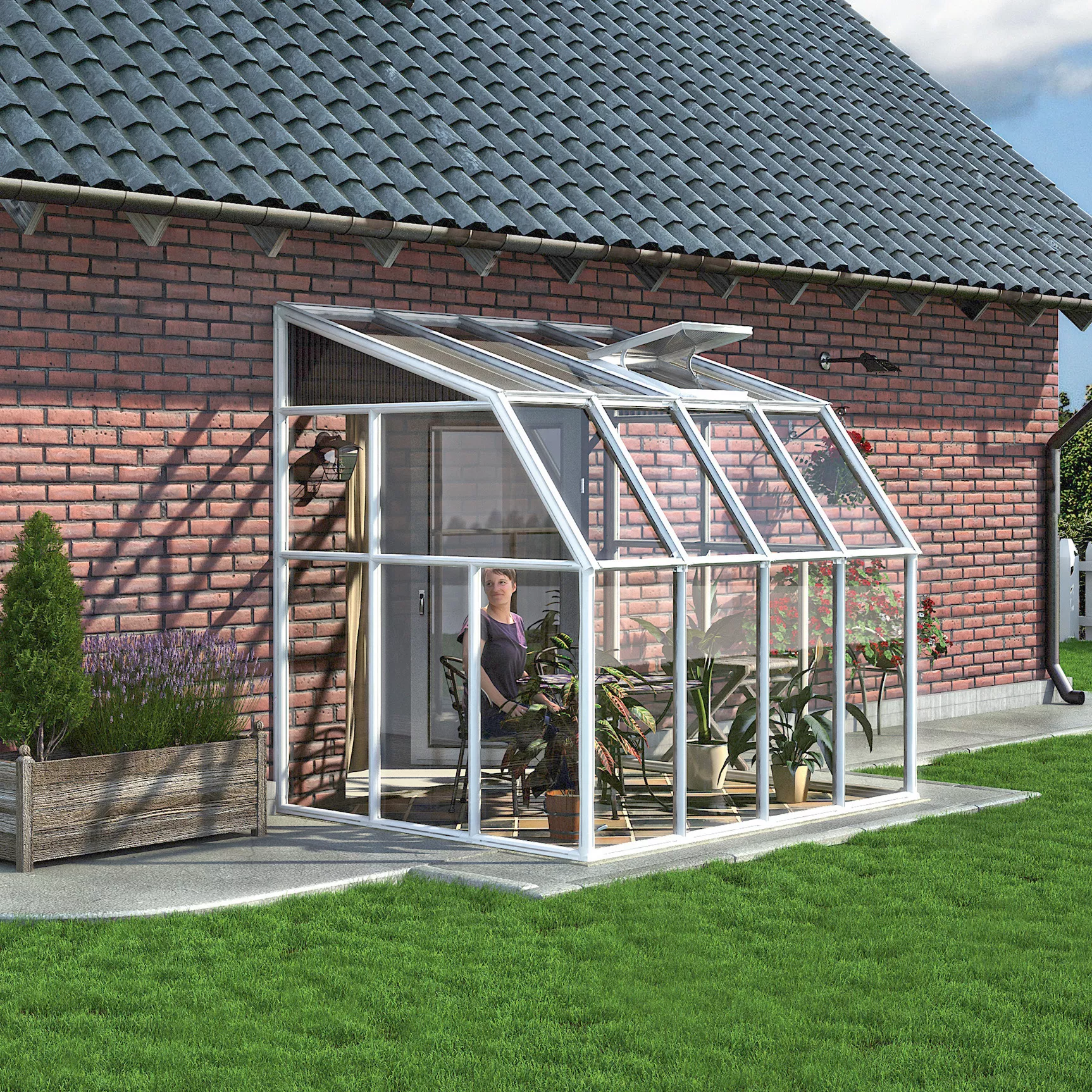 Palram - Canopia 6X6 Barn Plastic Sun Room - Base Not Included 1 Palram - Canopia 6X6 Barn Plastic Sun Room - Base Not Included