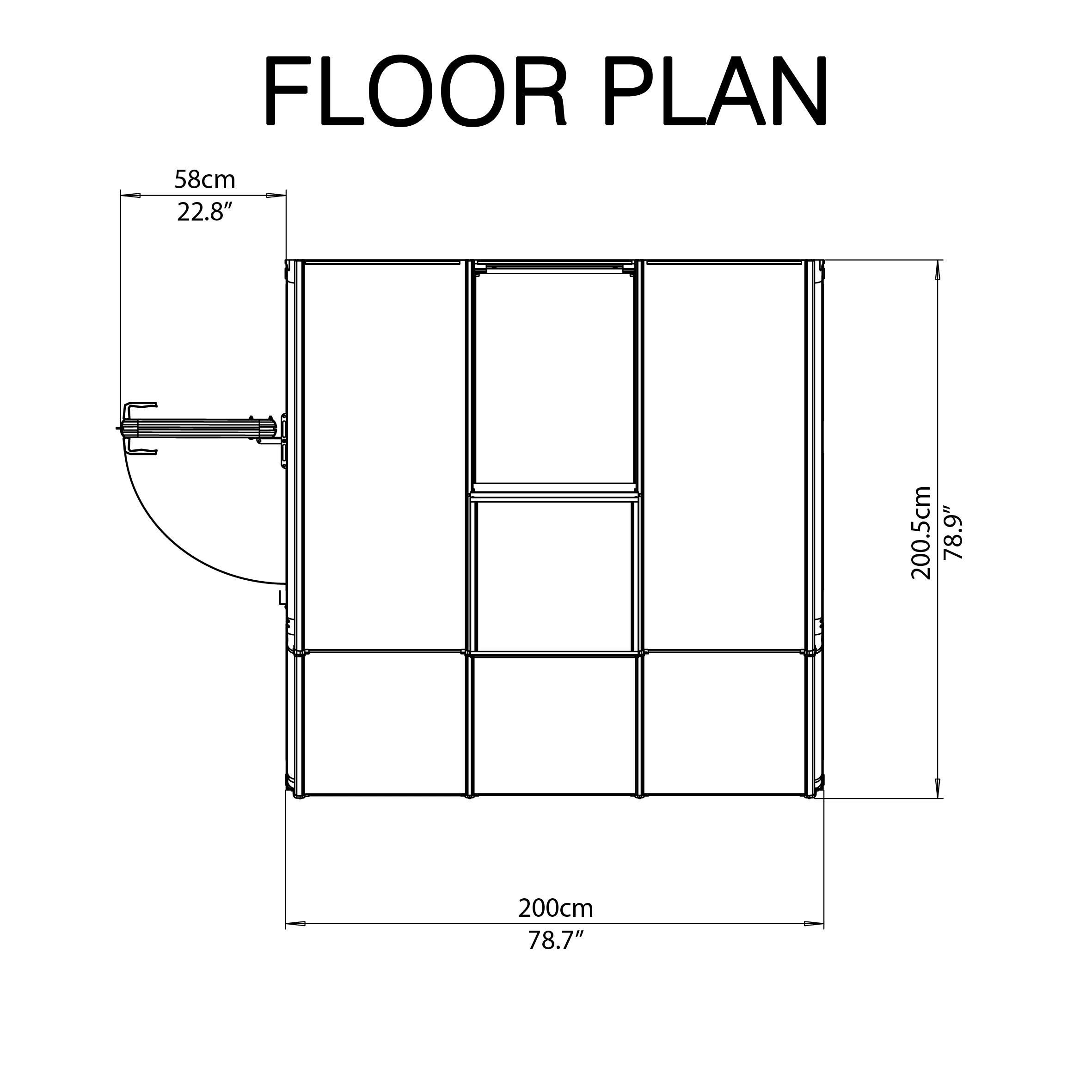 Palram - Canopia 6X6 Barn Plastic Sun Room - Base Not Included 6 Palram - Canopia 6X6 Barn Plastic Sun Room - Base Not Included - Image 6