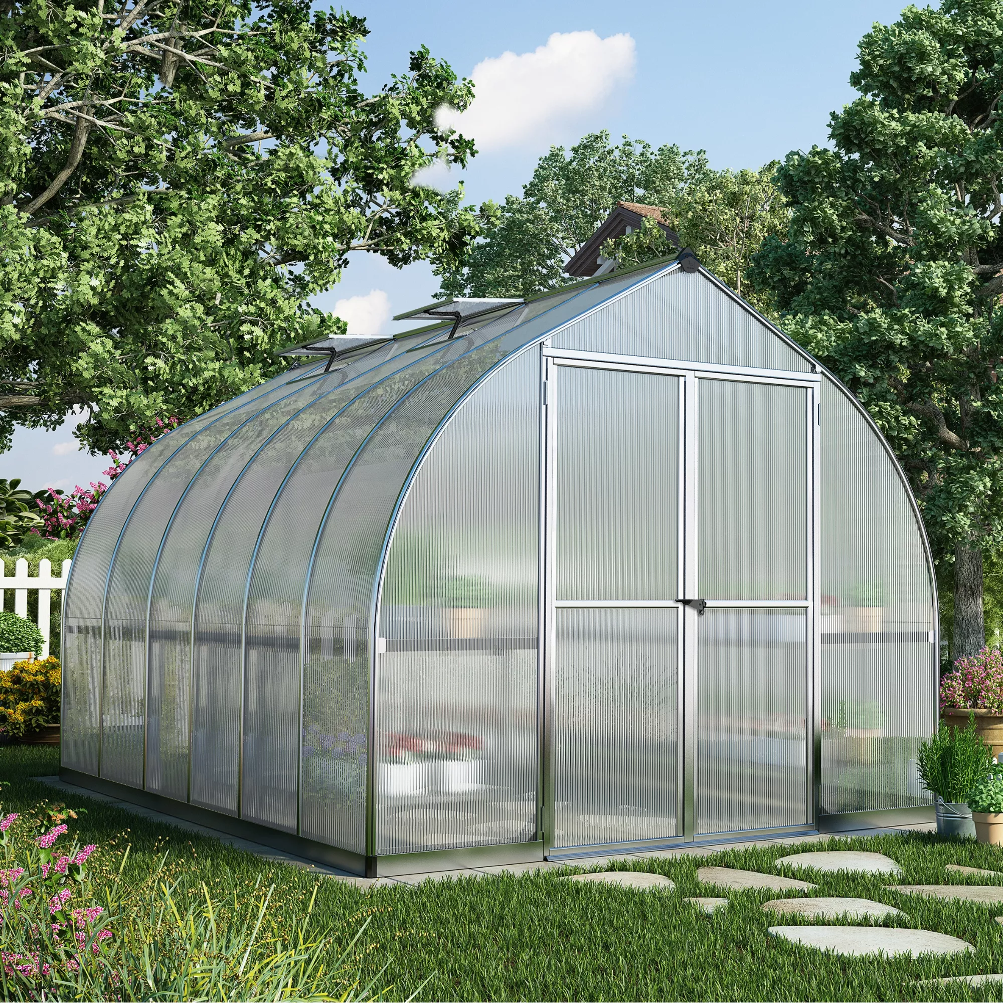 Palram - Canopia Bella 8x8 Greenhouse 3 Palram - Canopia Bella 8x8 Greenhouse - Image 3