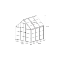 Palram - Canopia Harmony Green 6x6 Greenhouse -Hozelock Shop palram canopia harmony green 6x6 greenhouse7290103110864 01t bq