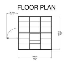 Palram - Canopia Harmony Green 6x6 Greenhouse -Hozelock Shop palram canopia harmony green 6x6 greenhouse7290103110864 02t bq