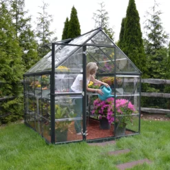 Palram - Canopia Harmony Grey 6X8 Greenhouse -Hozelock Shop palram canopia harmony grey 6x8 greenhouse7290108137682 02i BQ
