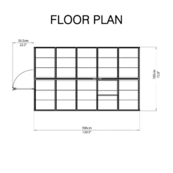 Palram - Canopia Harmony Silver 6x10 Greenhouse -Hozelock Shop palram canopia harmony silver 6x10 greenhouse7290103110840 02t bq