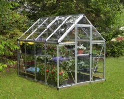 Palram - Canopia Harmony Silver 6x8 Greenhouse -Hozelock Shop palram canopia harmony silver 6x8 greenhouse7290103110581 04i