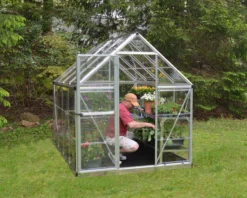 Palram - Canopia Harmony Silver 6x8 Greenhouse -Hozelock Shop palram canopia harmony silver 6x8 greenhouse7290103110581 05i