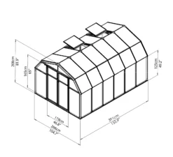 Palram - Canopia Hobby Gardner Green 8x12 Greenhouse 10 Palram - Canopia Hobby Gardner Green 8x12 Greenhouse -Hozelock Shop palram canopia hobby gardner green 8x12 greenhouse7290103121662 01t