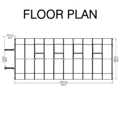 Palram - Canopia Hobby Gardner Green 8x20 Greenhouse -Hozelock Shop palram canopia hobby gardner green 8x20 greenhouse7290103121686 02t