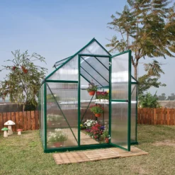 Palram - Canopia Mythos Green 6X8 Greenhouse 12 Palram - Canopia Mythos Green 6X8 Greenhouse -Hozelock Shop palram canopia mythos green 6x8 greenhouse7290103110611 02i BQ