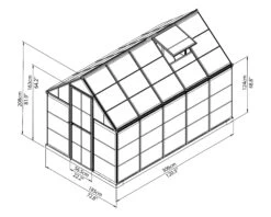 Palram - Canopia Mythos Silver 6x10 Greenhouse 7 Palram - Canopia Mythos Silver 6x10 Greenhouse -Hozelock Shop palram canopia mythos silver 6x10 greenhouse7290103110925 01t bq