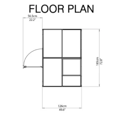 Palram - Canopia Mythos Silver 6x4 Greenhouse -Hozelock Shop palram canopia mythos silver 6x4 greenhouse7290103110901 02t bq