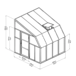 Palram - Canopia Rion 8x8 Pent Plastic Sun Room 13 Palram - Canopia Rion 8x8 Pent Plastic Sun Room -Hozelock Shop palram canopia rion 8x8 pent plastic sun room7290108130133 03t bq