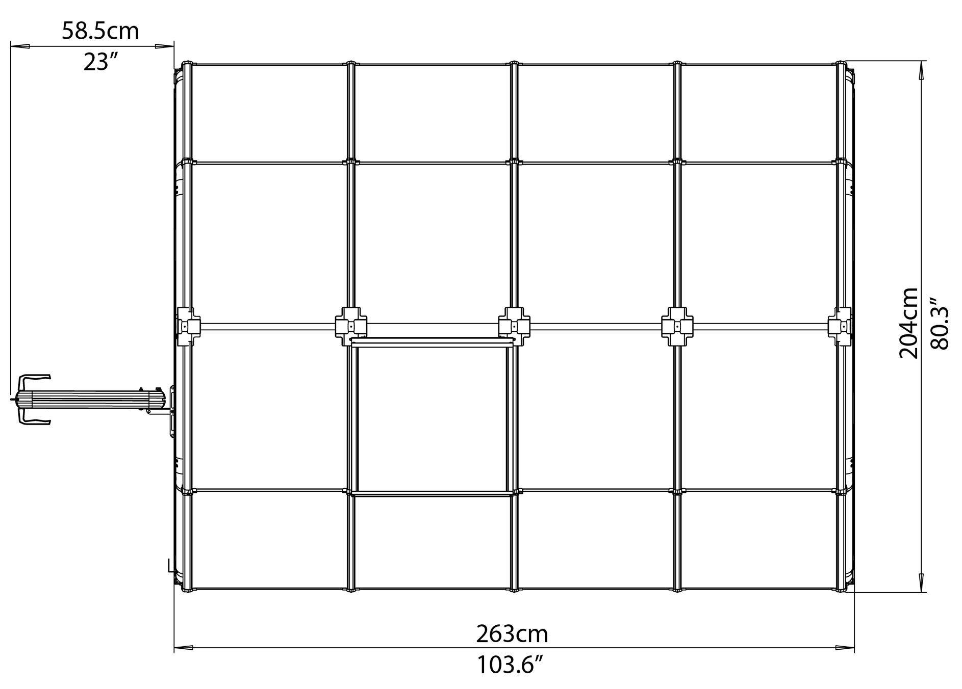 Palram - Canopia Rion Ecogrow Green 6x8 Greenhouse 9 Palram - Canopia Rion Ecogrow Green 6x8 Greenhouse - Image 9