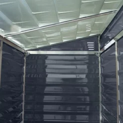 Palram - Canopia Skylight 4x6 Pent Dark Grey Plastic Shed With Floor -Hozelock Shop palram canopia skylight 4x6 pent dark grey plastic shed with floor7290108132717 06i BQ
