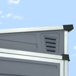 Palram - Canopia Skylight 4x6 Pent Dark Grey Plastic Shed With Floor -Hozelock Shop palram canopia skylight 4x6 pent dark grey plastic shed with floor7290108132717 07i BQ