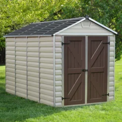 Palram - Canopia Skylight 6x10 Apex Tan Plastic Shed With Floor