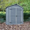 Palram - Canopia Skylight 6x3 Apex Dark Grey Plastic Shed With Floor