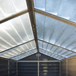 Palram - Canopia Skylight 6x4 Apex Dark Grey Plastic Shed With Floor -Hozelock Shop palram canopia skylight 6x4 apex dark grey plastic shed with floor7290103121808 03i BQ