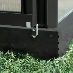 Palram - Canopia Victory Dark Grey 12x10 Greenhouse -Hozelock Shop palram canopia victory dark grey 12x10 greenhouse7290103121914 38c