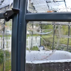 Palram - Canopia Victory Dark Grey 12x10 Greenhouse -Hozelock Shop palram canopia victory dark grey 12x10 greenhouse7290103121914 40c