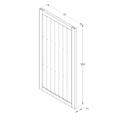 Pine Traditional Gate, (H)1.8m (W)0.92m 7 Pine Traditional Gate, (H)1.8m (W)0.92m -Hozelock Shop pine traditional gate h 1 8m w 0 92m5013053157473 01t bq