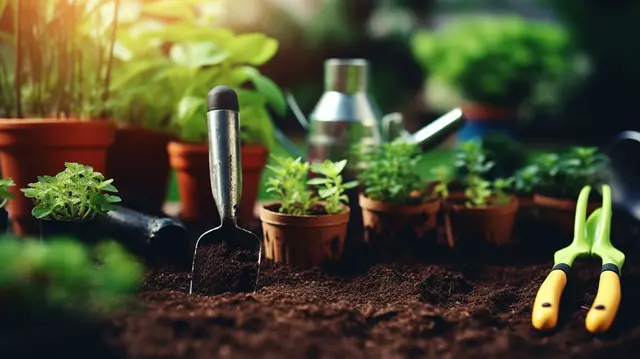 Hozelock Shop -Hozelock Shop pngtree green bounty texture of small garden hand tools illuminated by vibrant image 13747270