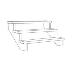 Richard Burbidge Redwood Deck Step (W)1066mm (T)40mm, Set Of 5 -Hozelock Shop richard burbidge redwood deck step w 1066mm t 40mm set of 55000473080351 01t BQ