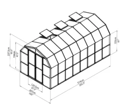 Rion Grand Gardner Green 8x16 Greenhouse -Hozelock Shop rion grand gardner green 8x16 greenhouse7290103121594 01t