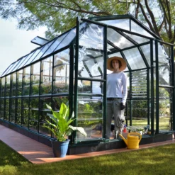 Rion Grand Gardner Green 8x20 Greenhouse 12 Rion Grand Gardner Green 8x20 Greenhouse -Hozelock Shop rion grand gardner green 8x20 greenhouse7290103121648 03i