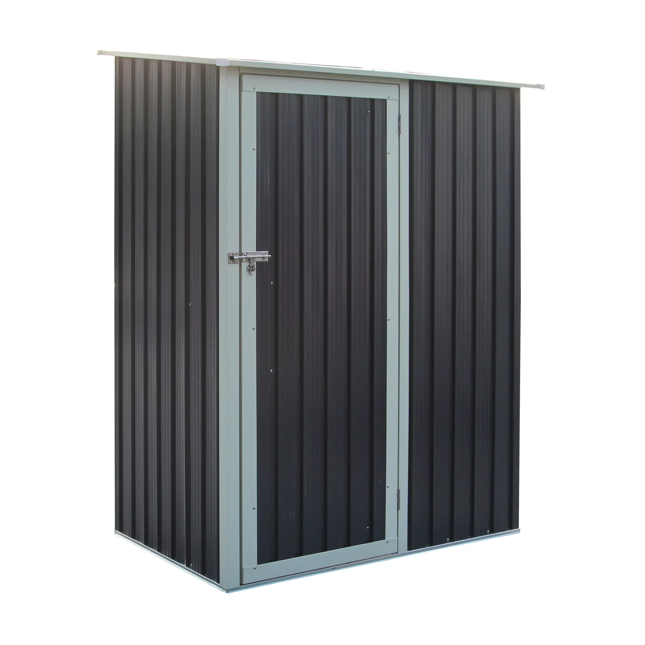 Rowlinson Trentvale 5x3 Pent Dark Grey Metal Shed 3 Rowlinson Trentvale 5x3 Pent Dark Grey Metal Shed - Image 3