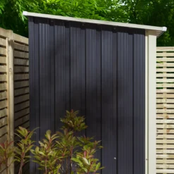 Rowlinson Trentvale 5x3 Pent Dark Grey Metal Shed 20 Rowlinson Trentvale 5x3 Pent Dark Grey Metal Shed -Hozelock Shop rowlinson trentvale 5x3 pent dark grey metal shed5013856206347 41c bq