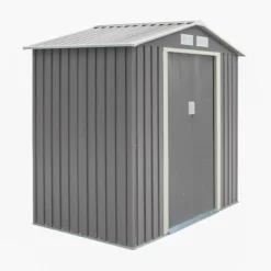 Rowlinson Trentvale 6x4 Pent Light Grey Metal Shed -Hozelock Shop rowlinson trentvale 6x4 pent light grey metal shed5013856206293 03c bq